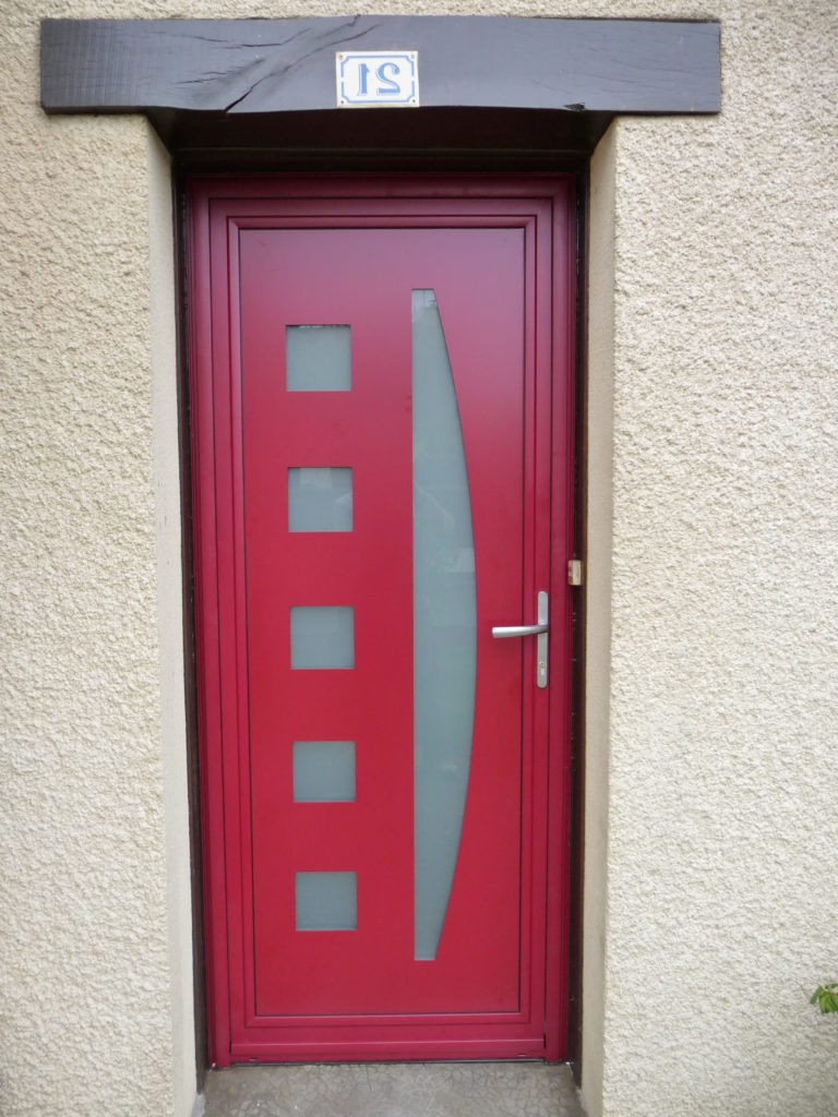 Porte d'entrée alu après travaux 1